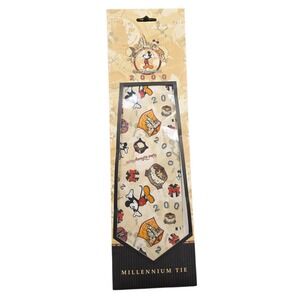 Vintage Walt Disney World 2000 Millennium Tie 100% Silk Mickey Mouse  Y2K Disney